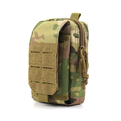 Tactical Multifunction Waist Bag – Molle Travel Pouch, EDC Phone Holder, Fanny Pack for Camping, Hiking & Hunting