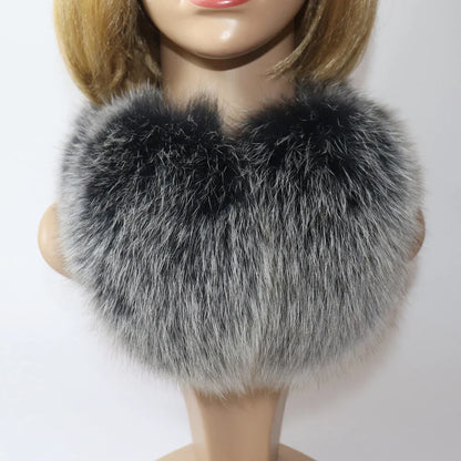Real Fox & Raccoon Fur Earmuffs – Warm Winter Ear Warmer for Women and Girls, Plush Genuine Fur Accessory