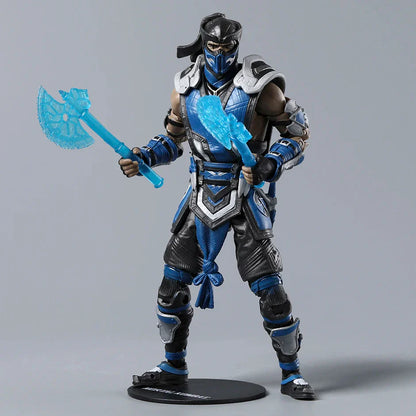 Scorpion & Sub-Zero Mortal Kombat 7" Action Figures – Exclusive Series 1 Movie Collectible Toy Dolls
