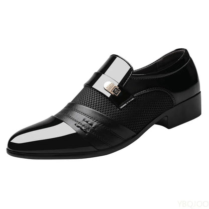 Men's Retro Casual Dress Shoes - Comfortable Versatile Business & Wedding Footwear