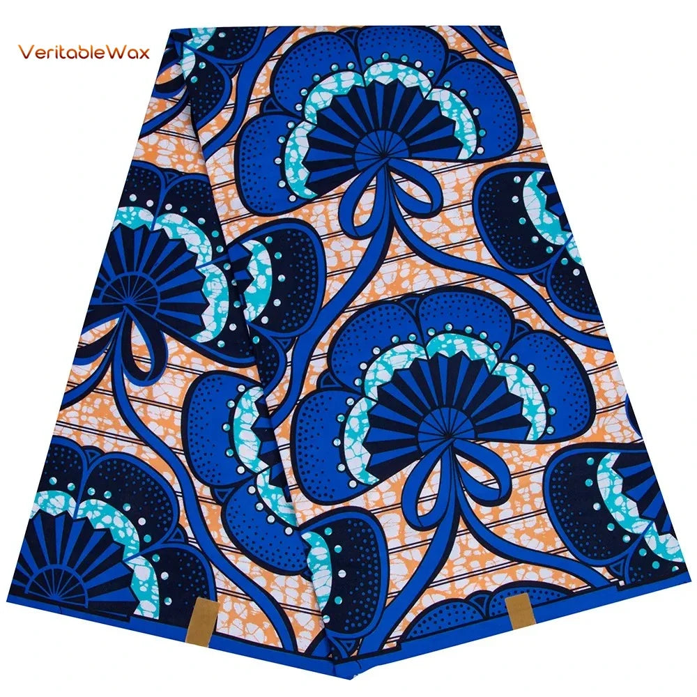 African Ankara Wax Print Fabric - Retro Double Print Patchwork Sewing Material for DIY Clothing
