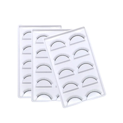 5/10/25 Pairs Training Eyelashes – Natural False Lashes for Beginner Eyelash Extension Practice