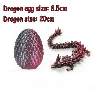 3D Printed Multi-Joint Dinosaur & Snake Fidget Toy – Movable Stress Relief Toy for Adults, Kids, Autism, and Desktop Decor