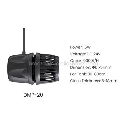 Jebao Jecod Smart Bluetooth Wavemaker Pump – Cordless App Control for Freshwater & Saltwater Aquariums (DMP-10/20/30/40)
