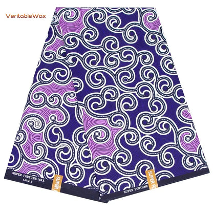 African Ankara Wax Print Fabric - Retro Double Print Patchwork Sewing Material for DIY Clothing