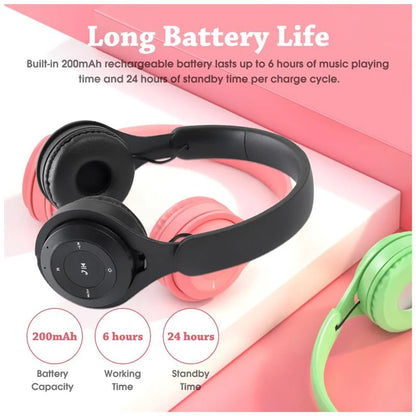 Y08 Wireless Bluetooth Headphones - Stereo Gaming Headset with Mic for Mobile & Tablet