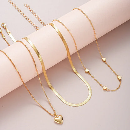54Pcs Vintage Pearl Jewelry Set - Elegant Earrings Necklace Bracelet Ring & Heart Pendant Gift for Women