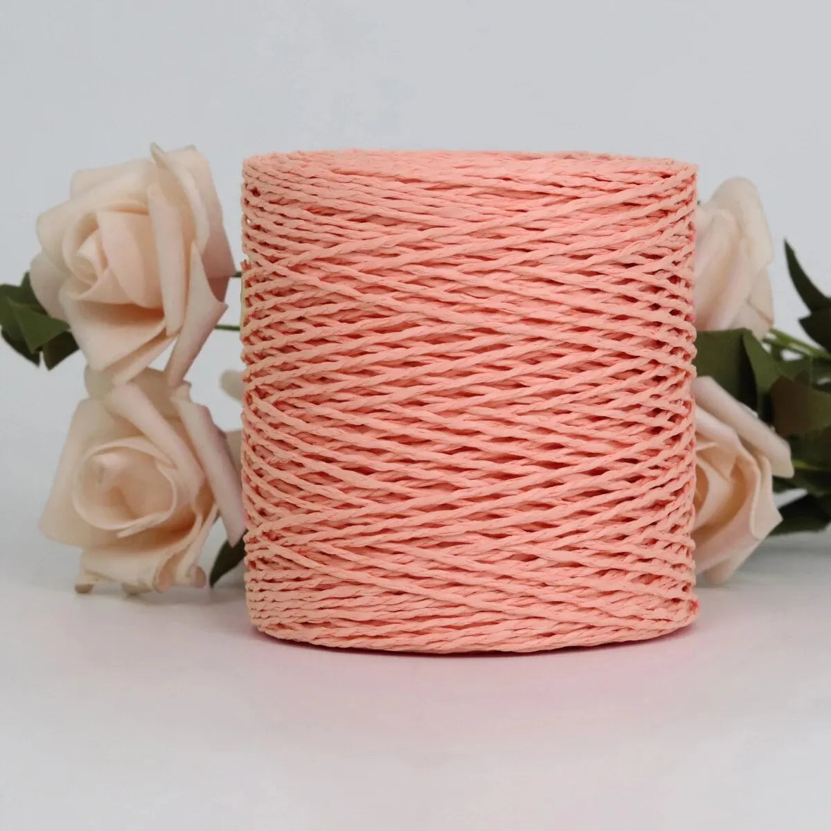 Raffia Straw Yarn - 100g Handmade Crochet Material for Summer Hats, Bags & DIY Handcraft Projects