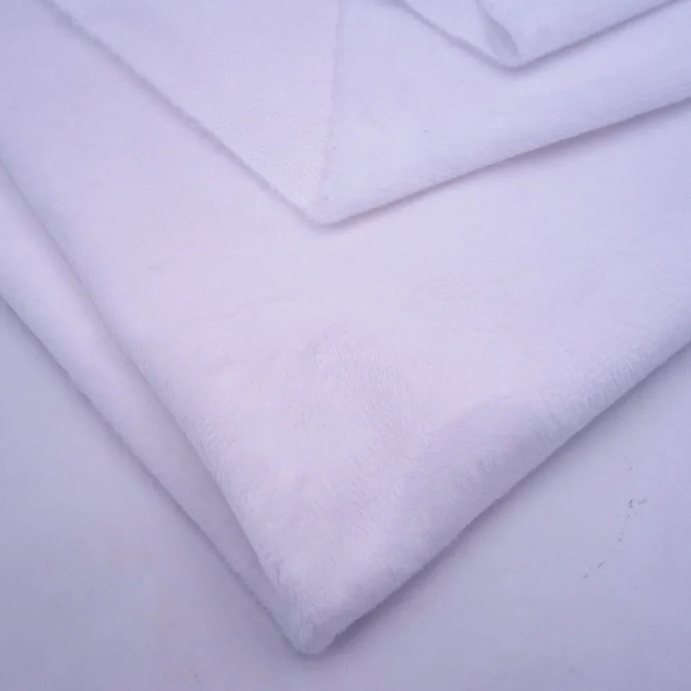 160CM/63" Wide Minky Plush Fabric – Super Soft Flannel Fabric for DIY Dolls, Toys, and Crafts, Sold by the Meter