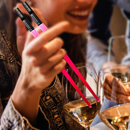 LED Light Up Chopsticks - Glowing Party Sticks for Carnival, Weddings, Birthdays, Concerts & Night Events