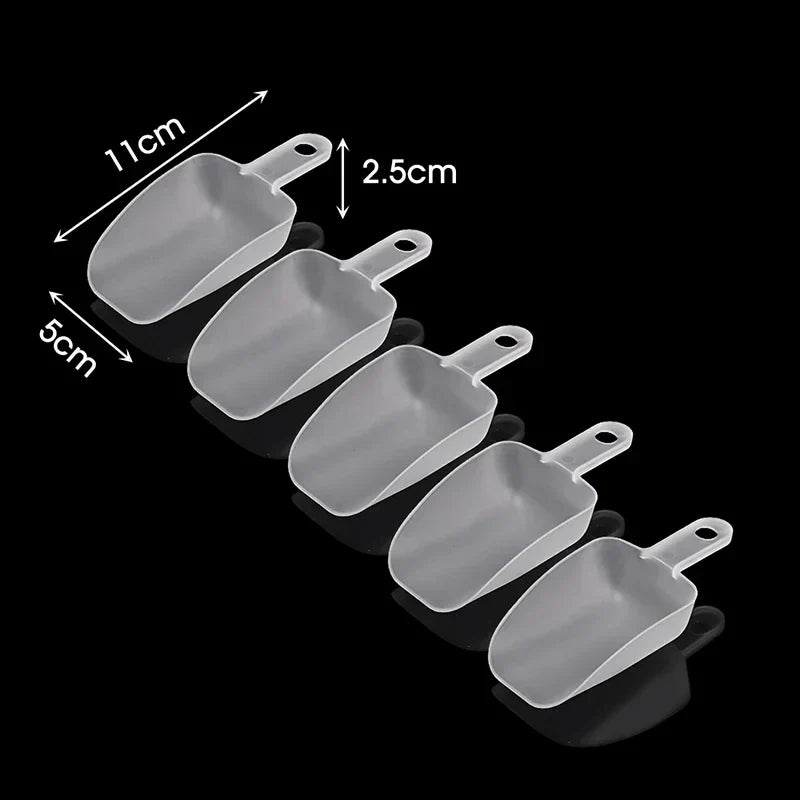 5/10PCS Plastic Ice & Food Scoops — Kitchen Measuring Shovels for Flour, Candy, Ice Cream, and Party Use