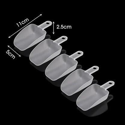 5/10PCS Plastic Ice & Food Scoops — Kitchen Measuring Shovels for Flour, Candy, Ice Cream, and Party Use