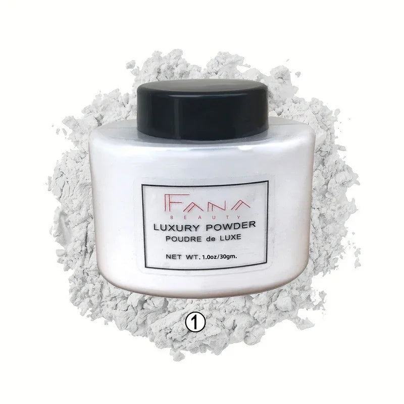 Luxury 4 Color Face Powder Foundation - Oil Control Loose Setting Powder for Women Makeup & Beauty Application