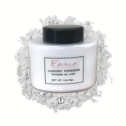 Luxury 4 Color Face Powder Foundation - Oil Control Loose Setting Powder for Women Makeup & Beauty Application