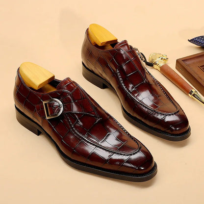 Men’s British Style Leather Oxford Shoes - Retro Carved Business Dress Shoes for Wedding & Banquet