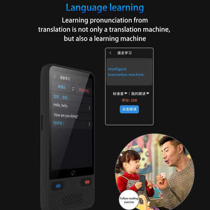 Portable S85 Language Translator Device – 138 Languages, Voice & Video Recording, Offline Translation Support
