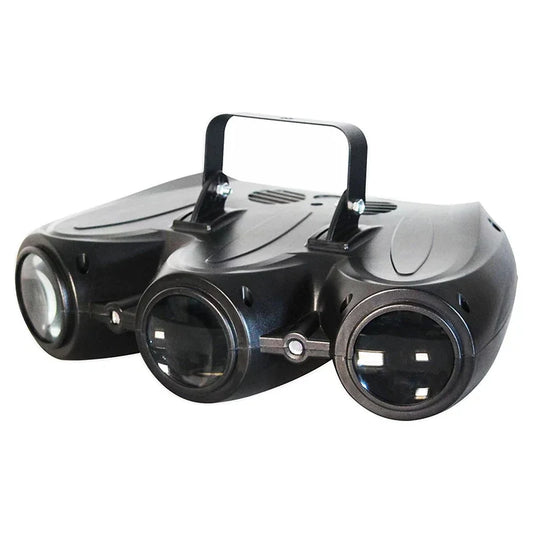 30W RGBW LED Stage Effect Light - Three-Head Sound Activated DJ Disco Party Projector