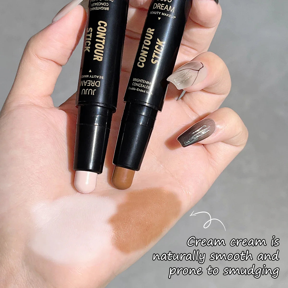 Double-Ended Dual-Purpose High-Light Trimming Stick – 3D Contour, Nose Shadow, Facial Shaping, Brightening & Trimming