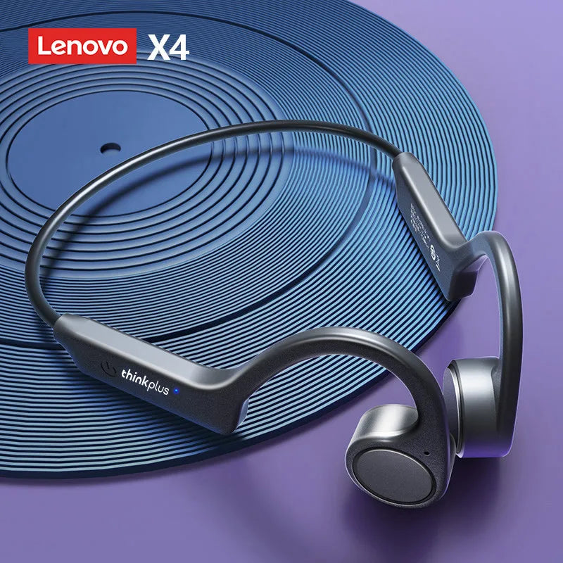 Lenovo X4 Bluetooth 5.1 Wireless Bone Conduction Earphones – HiFi Sound Quality, Low Latency Sport Headset