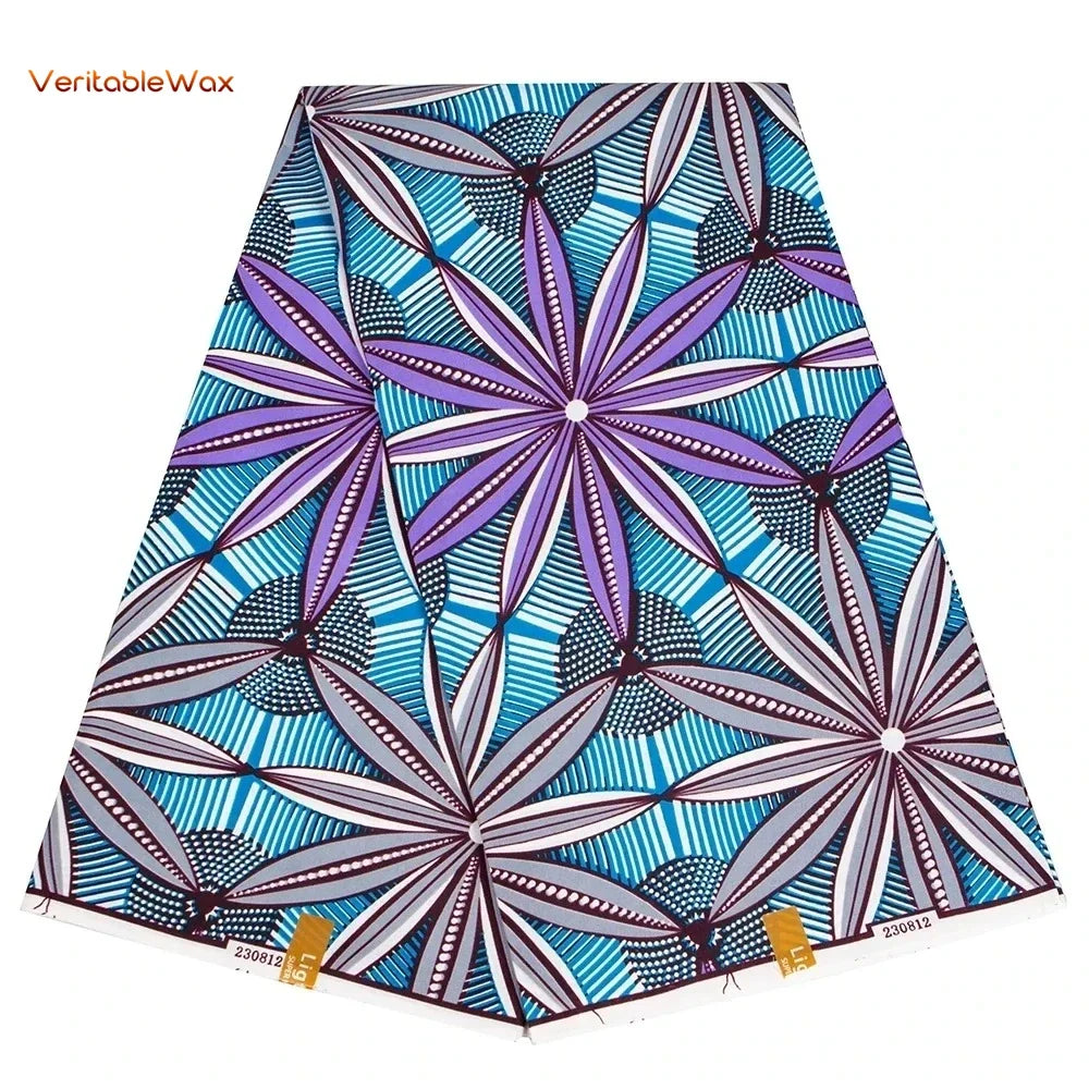 African Ankara Wax Print Fabric - Retro Double Print Patchwork Sewing Material for DIY Clothing