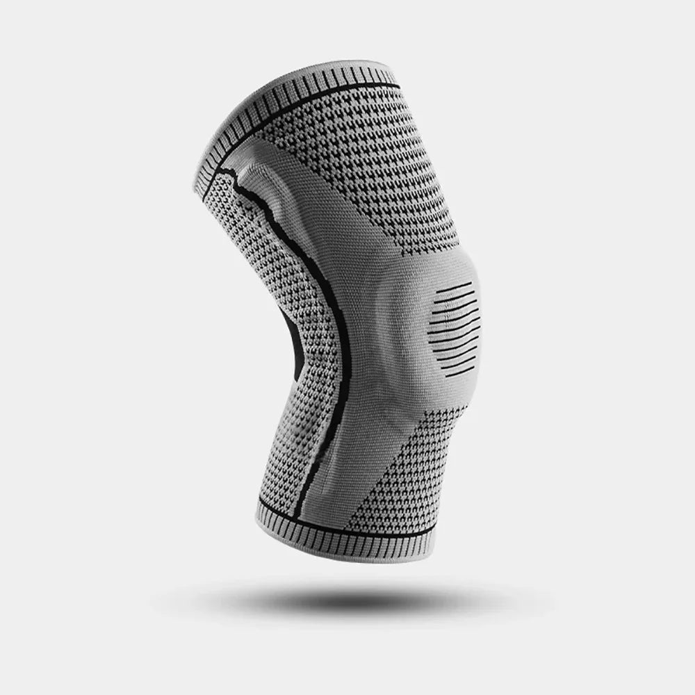 Silicone Knee Pads Strap – Patella & Meniscus Support Compression Brace for Running and Sports