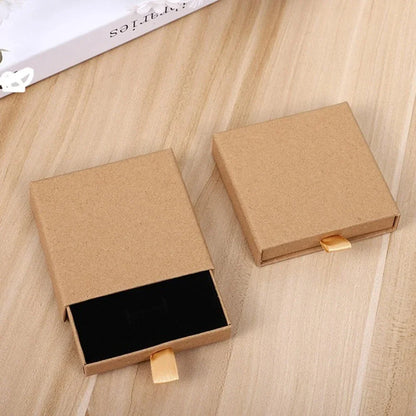 Creative Jewelry Drawer Box – Solid Color Storage Organizer for Necklace, Rings, Earrings & Bracelets, Gift Packaging 2022