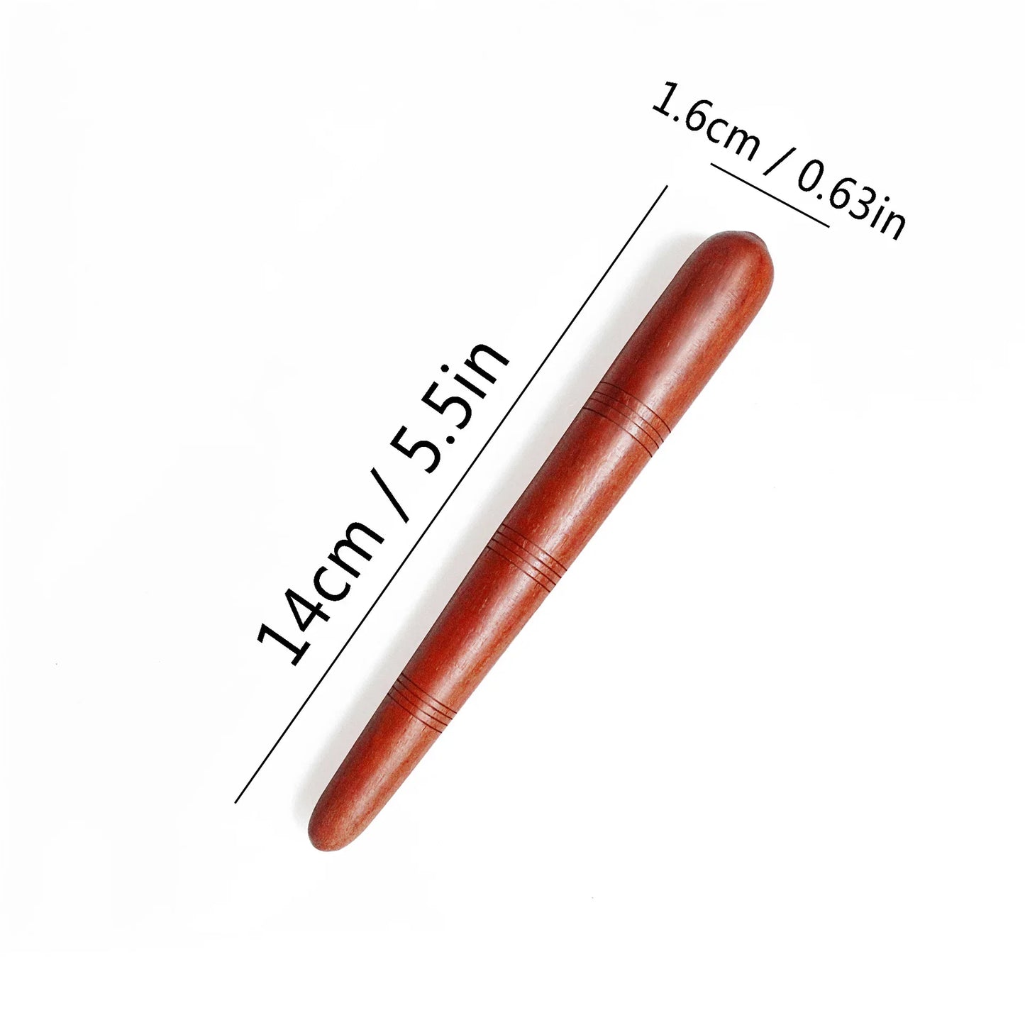 Wooden Acupoint Massage Stick — Meridian Pen for Foot, Sole & Body Acupressure Therapy