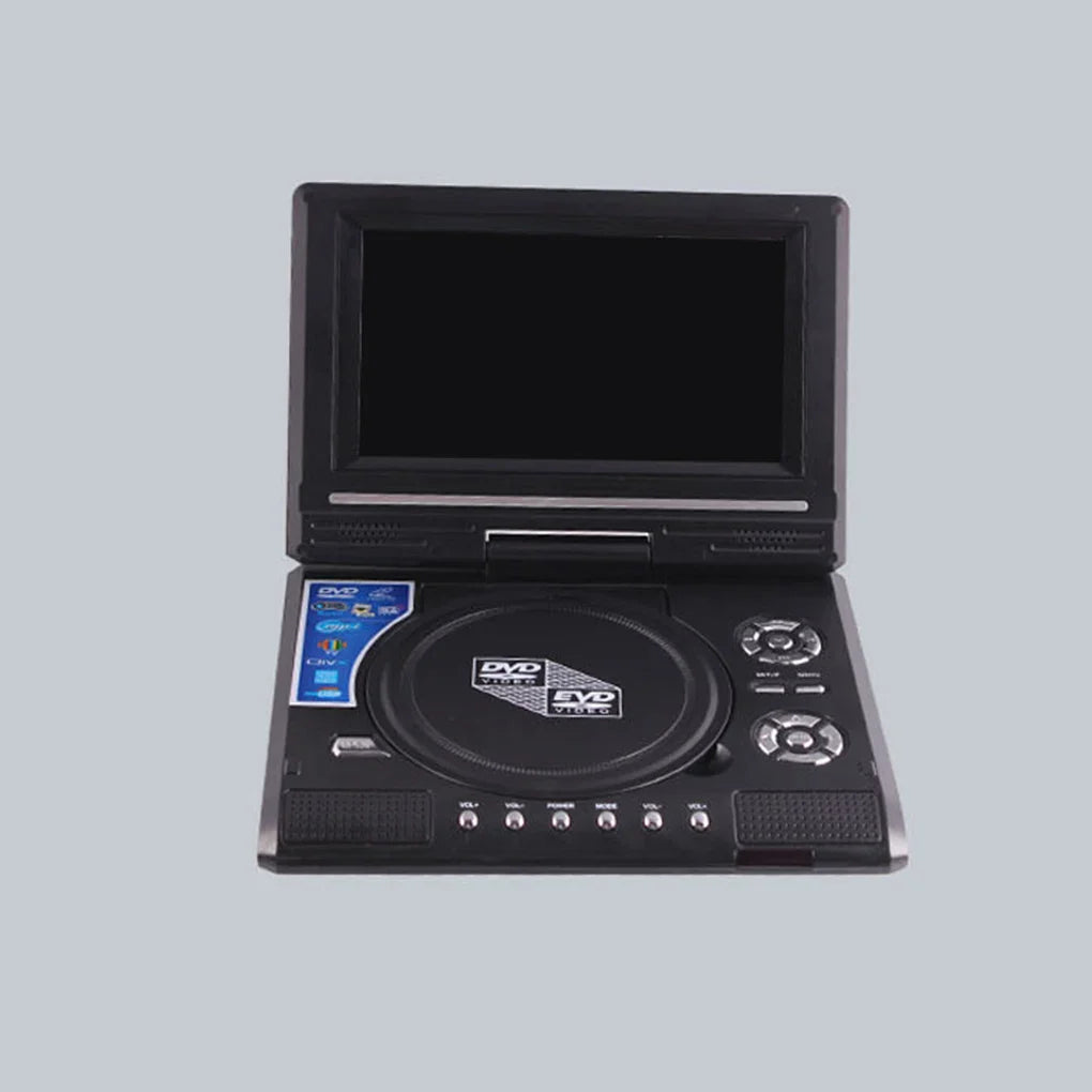 7.8-Inch DVD Player – Multimedia CD Player with 270° Rotation Screen, Remote Control, Travel Theatre (US/UK/AU/EU Plug)