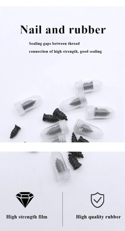 10/30pcs Car & Motorcycle Tyre Repair Rubber Nail Set – Universal Tire Puncture Repair Tool for Cars, Trucks & Bikes