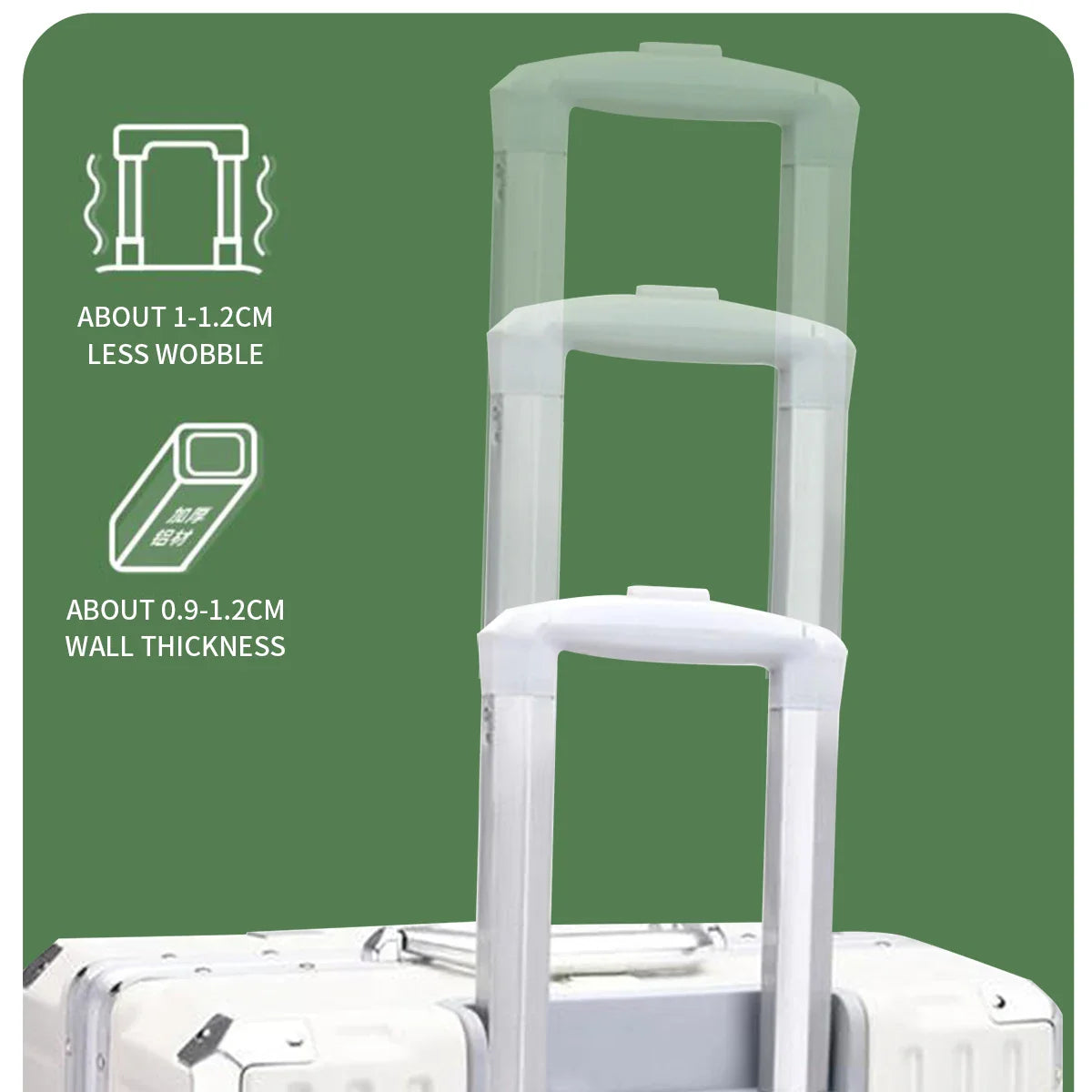 Aluminum Frame Rolling Luggage – 20/24/26/28 Inch Suitcase with USB Port, Combination Lock & Wheels