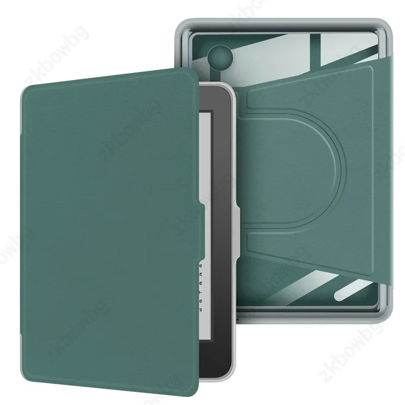 Transparent Acrylic Back Case for Kobo Clara & Clara Colour 6" – Magnetic Rotating eReader Cover