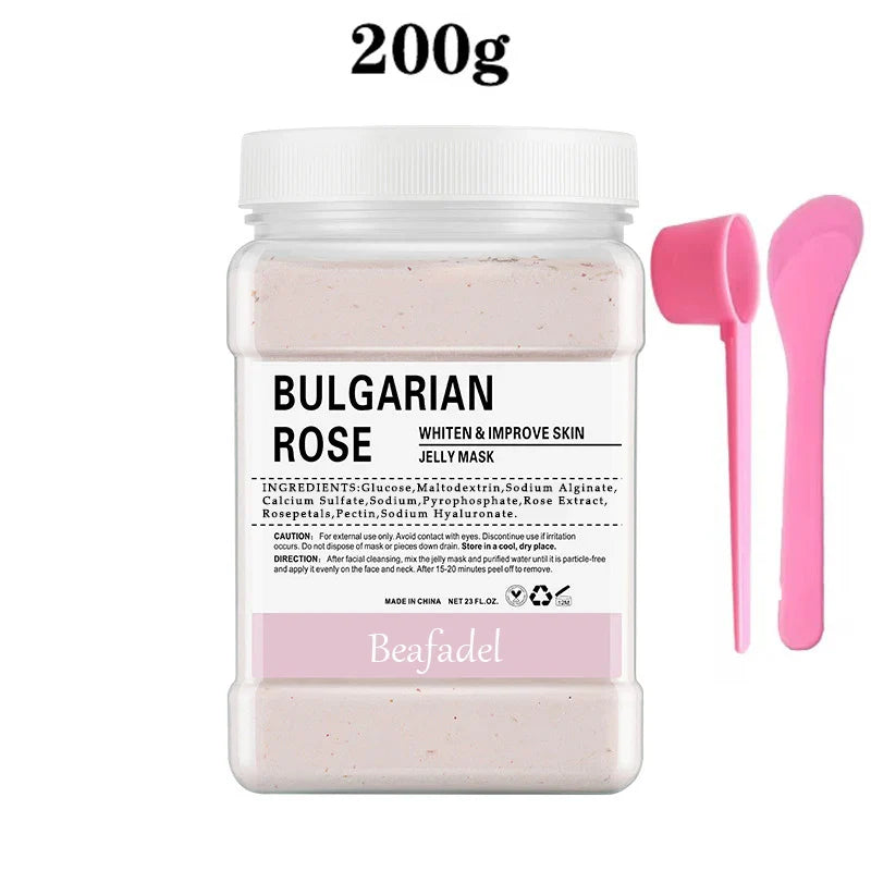650g Rose Jelly Mask Powder – Peel-Off Hydroplastic Crystal Collagen Facial Mask for Face Care