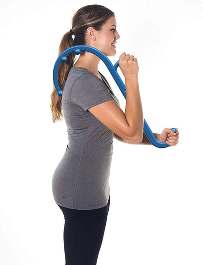 Back, Neck & Foot Massager Hook Cane — Trigger Point Therapy & Self-Massage Tool with Back Scratcher