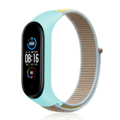 Nylon Loop Strap for Xiaomi Mi Band - Adjustable Sport Wristband Bracelet for Mi Band 3 4 5 6 7 8