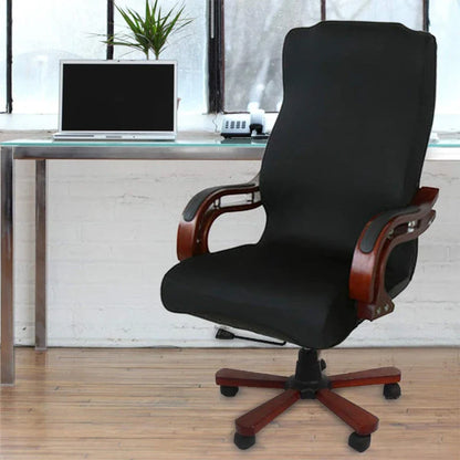 M/L Size Stretch Spandex Office Chair Cover | Anti-Fouling Computer Seat Protector | Removable Cover for Home or Hotel Use