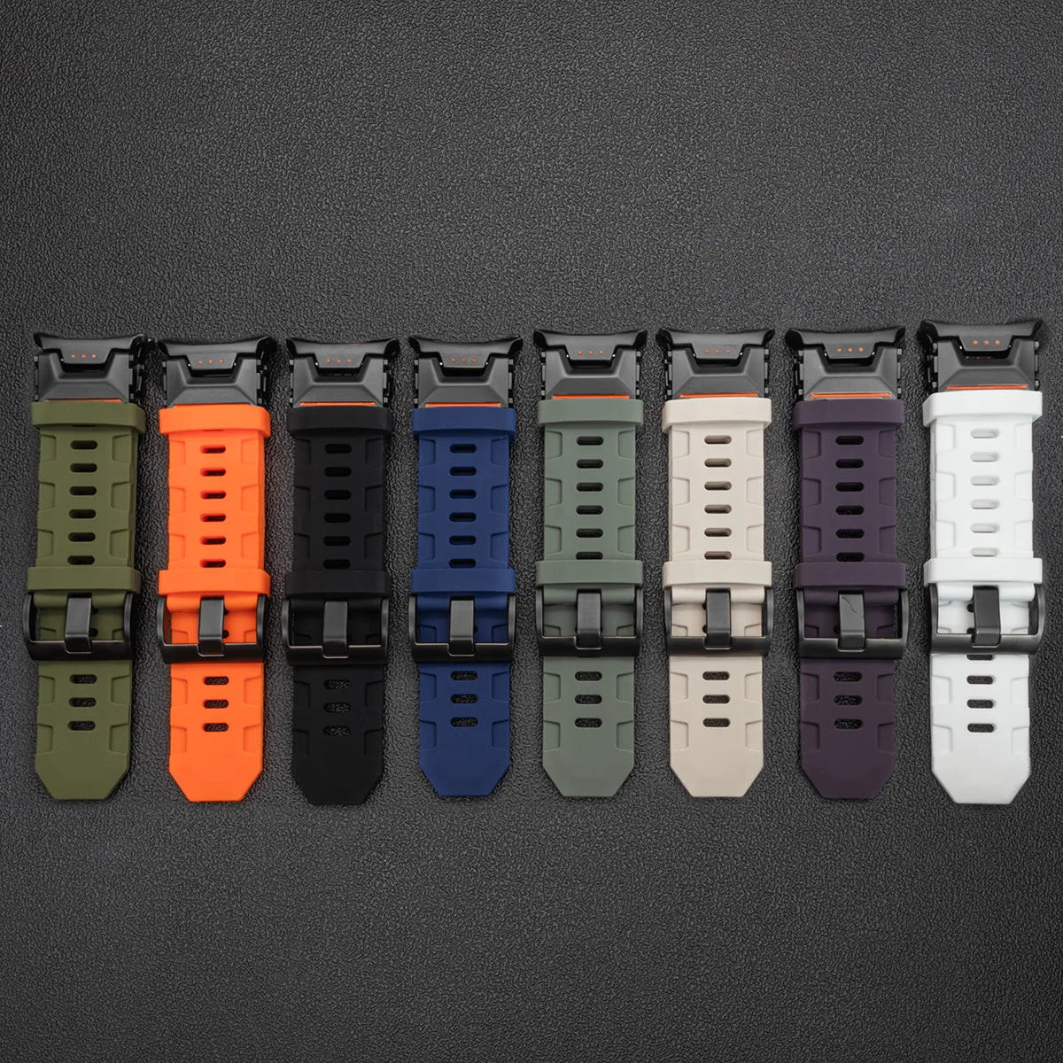 Soft Silicone Loop Strap for Samsung Galaxy Watch Ultra 47mm – Luxury Sports Band with Curved End for Men