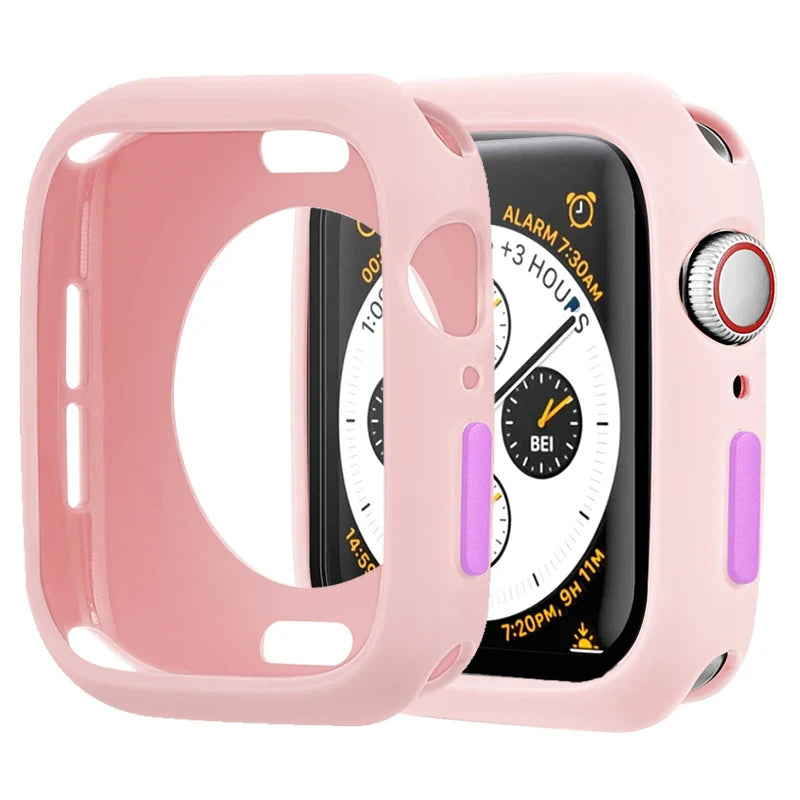 Silicone Protective Case for Apple Watch Series & Ultra - Shockproof Cover for 38mm–49mm Models
