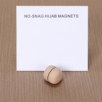 WLP Magnetic Hijab Clips - Solid Color Round Strong Magnet Pins for Silk Scarves Shawls Turban Accessories