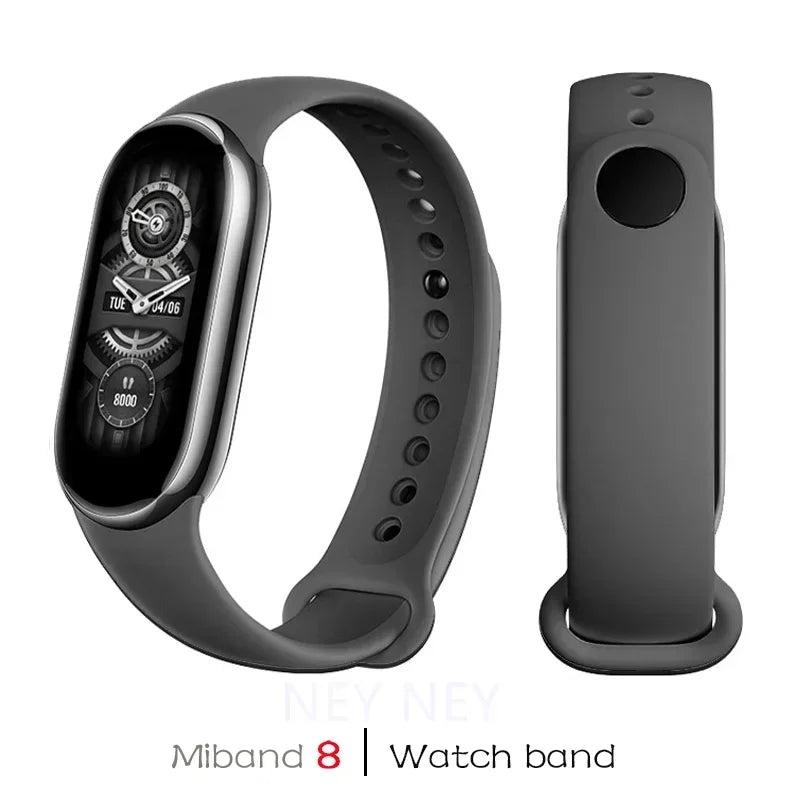 Waterproof Silicone Sport Strap for Xiaomi Mi Band 8/9 NFC – Replacement Smartwatch Bracelet