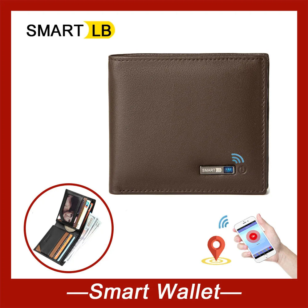 Smart Tracker Wallet for Men - GPS Finder Slim Wallet Gift for Dad, Birthday & Christmas 2025