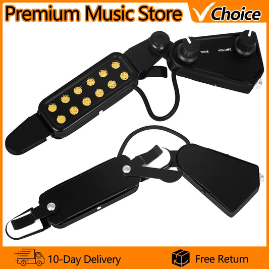 IRIN Acoustic Guitar Magnetic Sound Hole Pickup – Transducer with Audio Cable for Guitar Amplification & Instrument Accessories