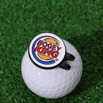 Bogey Ball King Golf Hat Clips – Magnetic Golf Ball Marker, Trendy Cap Clip Jewelry Gift for Golf Lovers