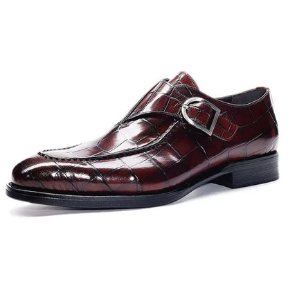 Men’s British Style Leather Oxford Shoes - Retro Carved Business Dress Shoes for Wedding & Banquet