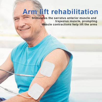 EMS Electric Muscle Stimulator — TENS Pulse Massager for Physiotherapy, Pain Relief, and Muscle Relaxation, Rechargeable Health Device