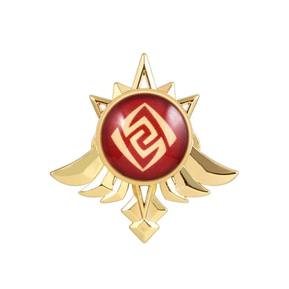 Genshin Impact Sumeru Vision Brooch Pins - Tighnari Collei Dori Nilou Element Badge Cosplay Lapel