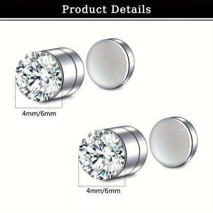 Magnetic Faux Nose Stud Set - 2 Piece No Piercing Punk Style Women’s Vintage Nose Jewelry