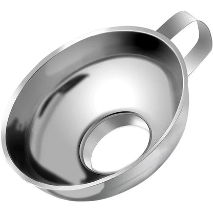 Stainless Steel Mason Jar Funnel - 1.49" & 2.12" Canning Funnel with Handle for Regular & Wide-Mouth Jars