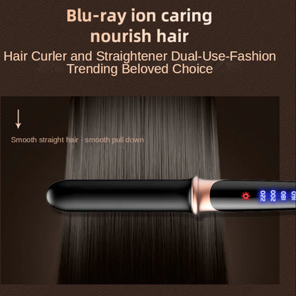 2 in 1 Flat Iron Hair Straightener – Professional Hair Iron for Straightening & Curling