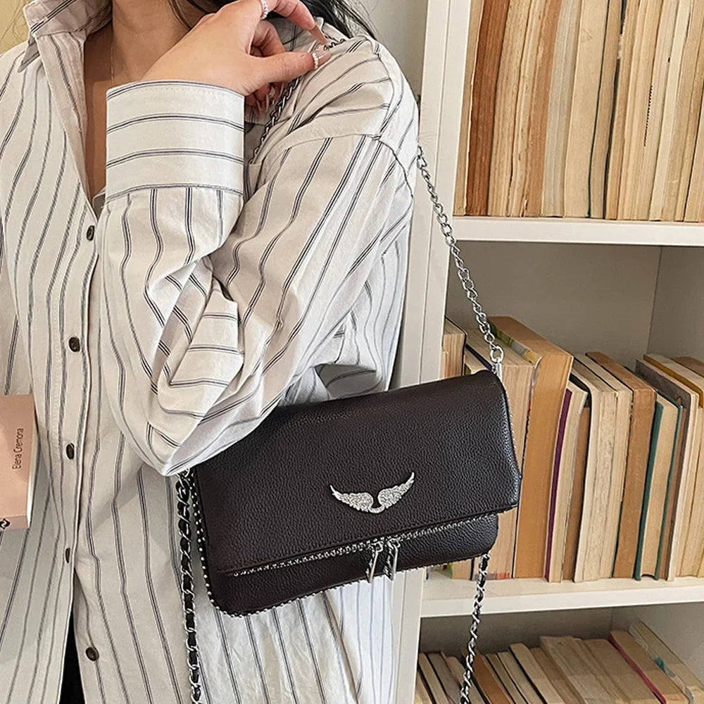 Women's Luxury Square Chain Bag - 2026 Fashionable Vintage Shoulder Messenger Purse