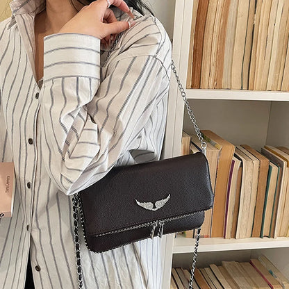 Women's Luxury Square Chain Bag - 2026 Fashionable Vintage Shoulder Messenger Purse